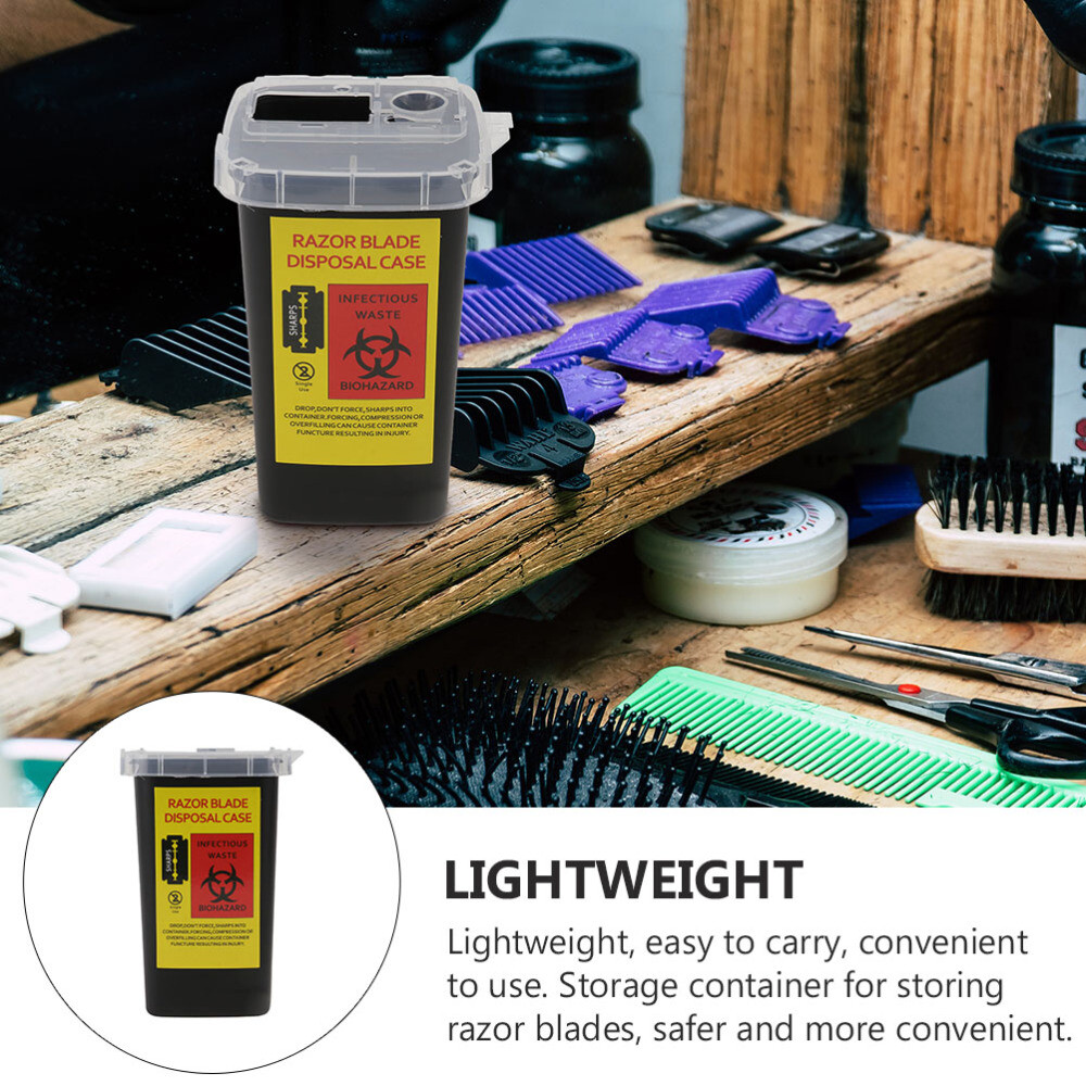 2 Pcs Razor Storage Bank Disposal Container Blade Box Durable Tool