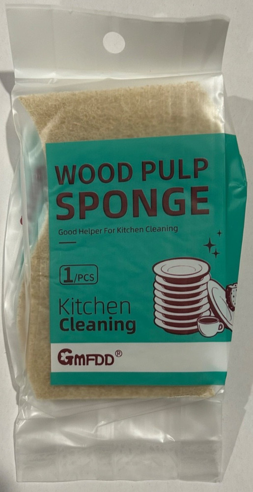 6 -Pack Eco-Friendly Cleaning Kitchen Sponges Individually Wrapped