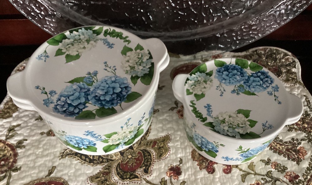 TEMP-TATIONS HYDRANGEA EASTER SPRING GORGEOUS PATTERN 🌱 🐣 HTF TEMPTATIONS