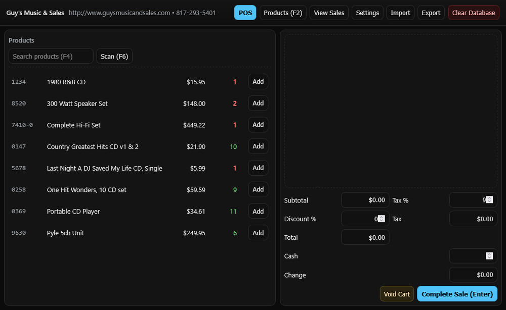 Universal POS Software System Runs on Any Operating System Inventory Management