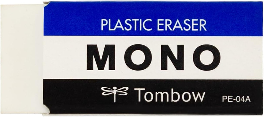 57324 MONO Eraser, White, Medium, 3-Pack. Cleanly Removes Marks without Damaging