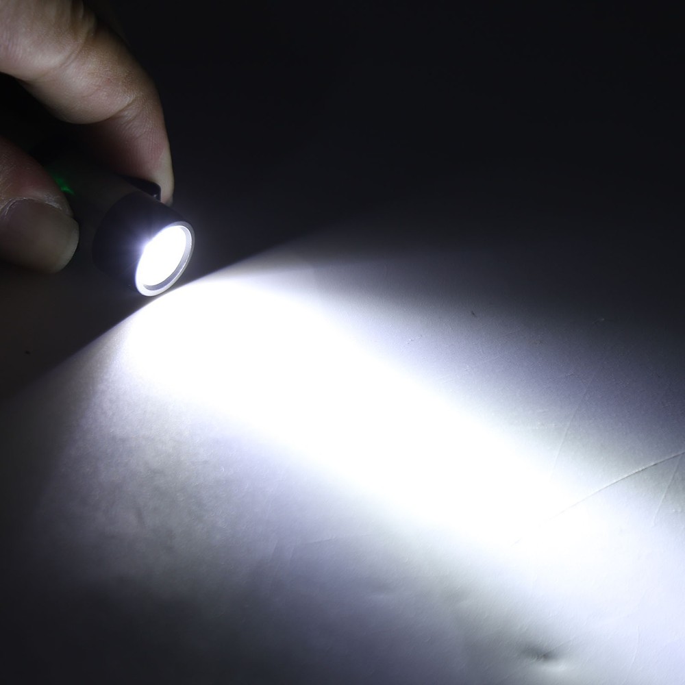 Compact LED Flashlight USB Rechargeable Pocket Flashlight with Clip and Magnet