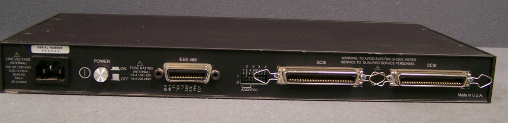 IO TECH CONTROLLER SCSI 488/N BUS CONTROLLER IEEE 488 SN 055223