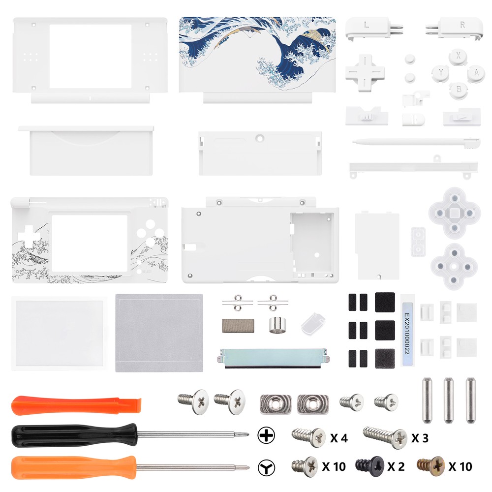 Replacement Full Shell Cover Screen Lens Buttons Tools For Nintendo DS Lite NDSL