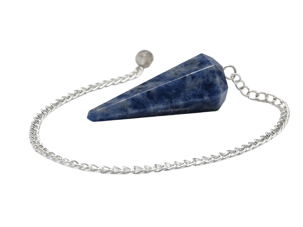 Sodalite Dowsing Crystal Pendulum