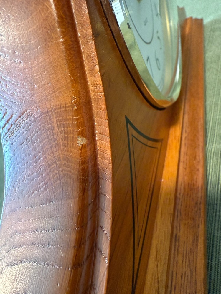 Nice Wooden Mantel Quartz Clock, 16"