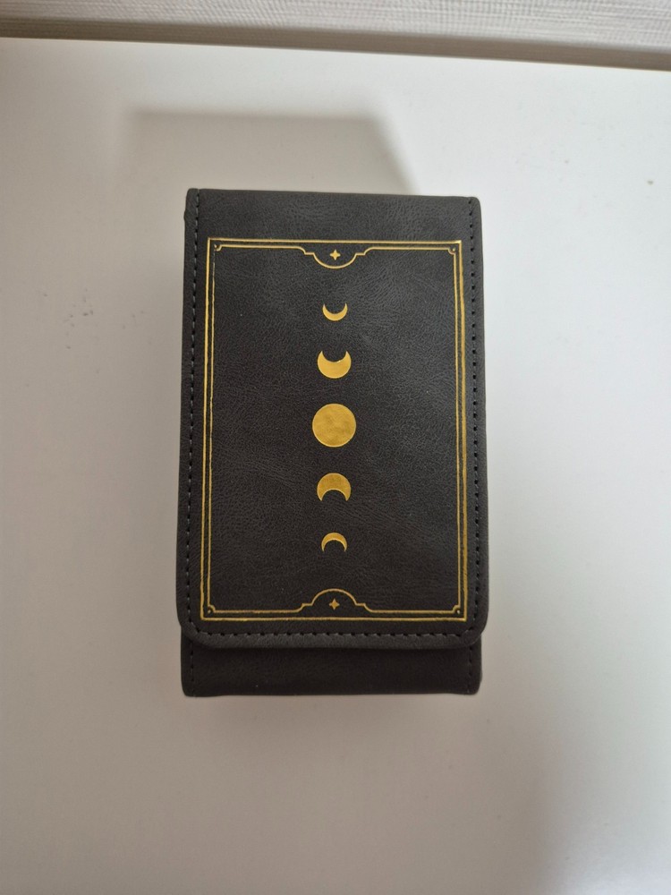 Moon Tarot Card Case Holder Storage Box PU