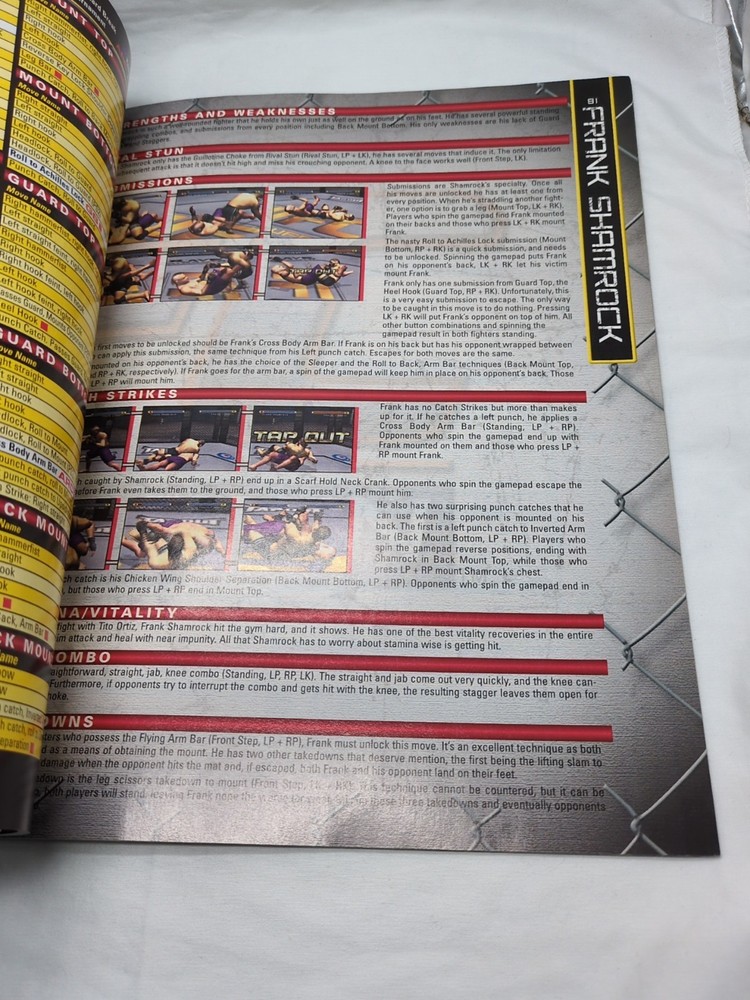 UFC Throwdown Official Strategy Guide Book