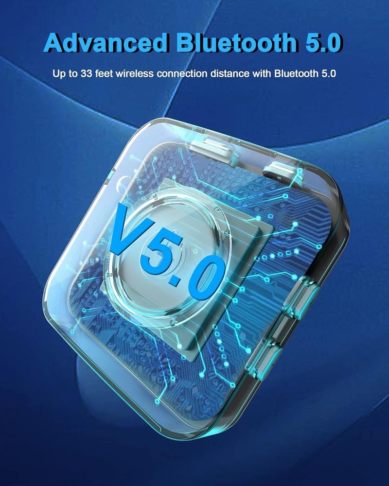 High-Fidelity Bluetooth Transmitter/Receiver - Dual Device Connectivity