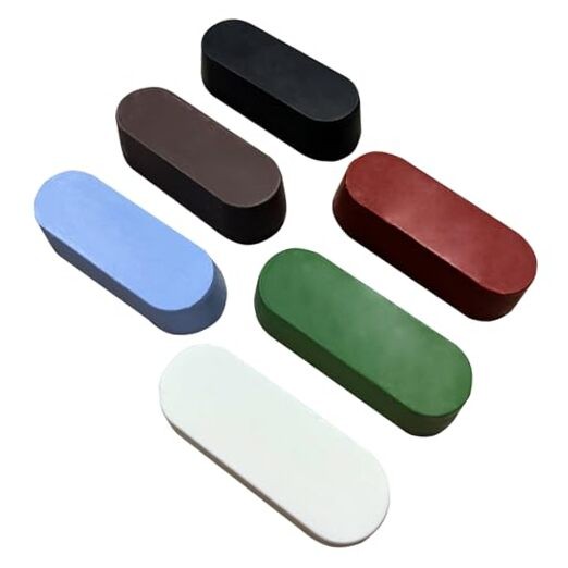 Neeki 6 Pcs Metal Polishing Buffing Compound for Buffing Wheel, Polish Paste,