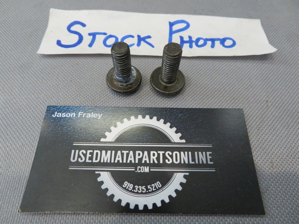 1990-2005 MAZDA MIATA TOP LATCH STRIKER PLATE SCREW BOLT PAIR (2)