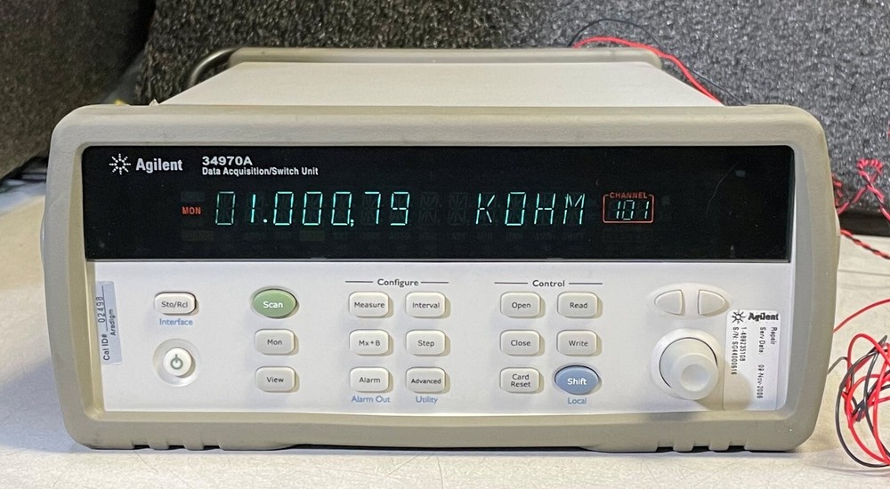 Agilent HP 34970A Data Acquisition Data Logger Switch Unit w/ 6.5 Digit DMM
