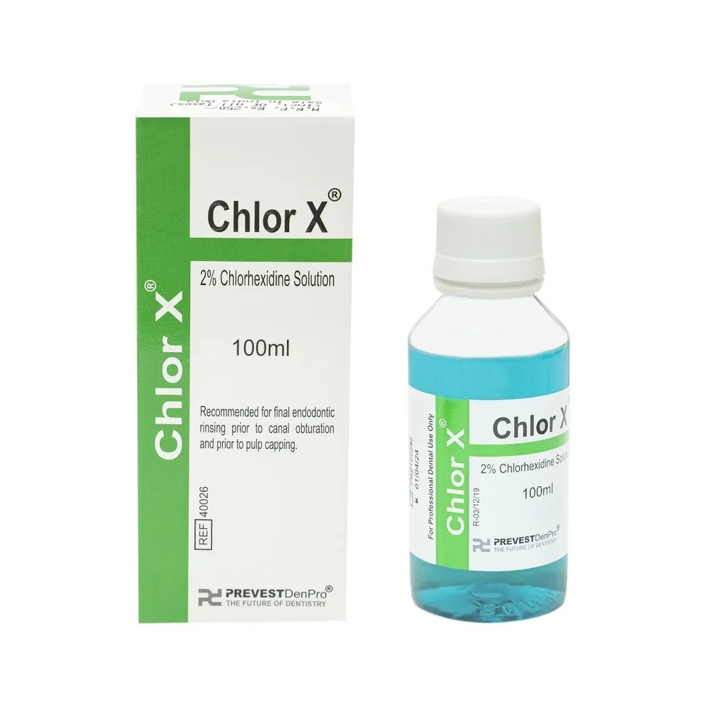 Dental CHLOR X Mouthwash 100ml Bottle a Chlore-Hexidine Solution Cavity Cleanser