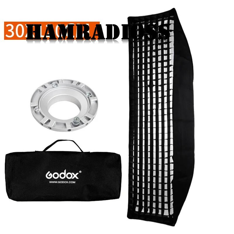 Softbox Portable Rectangular Honeycomb Grid Softbox Lighting Kit+Bowens Mount