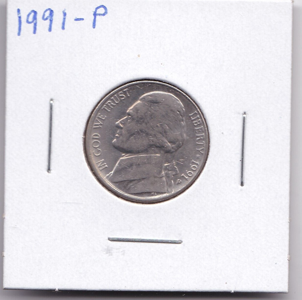 1991 Jefferson Nickel Unc