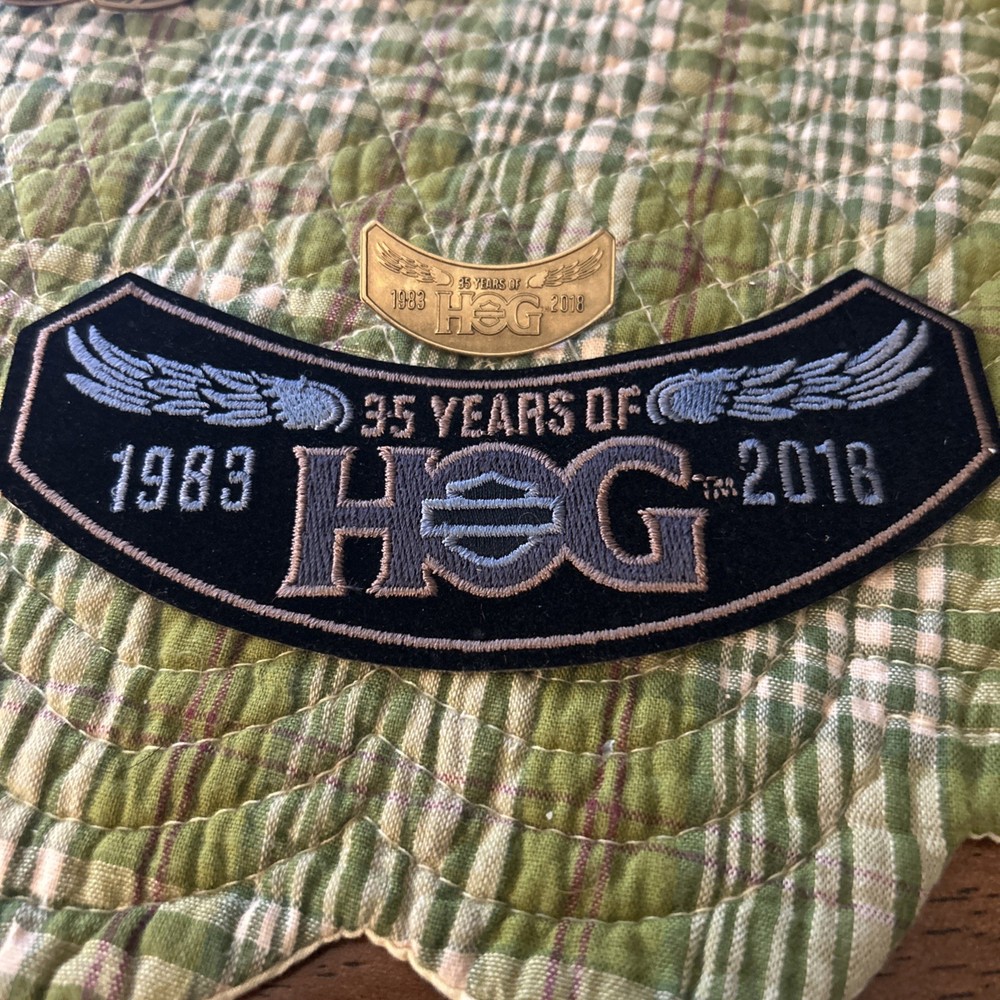 ✨ 2018 HOG Harley Owners Group Patch And Pin Set Harley Davidson