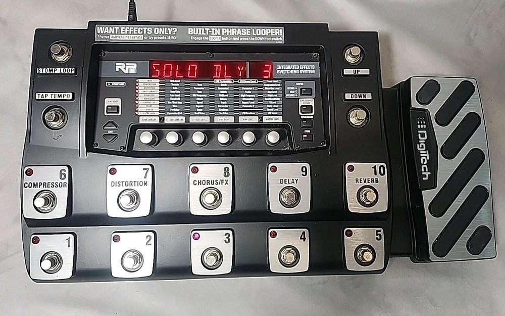 2008 DigiTech RP1000 Multi-Effects Guitar Pedal Switching System Tested Works