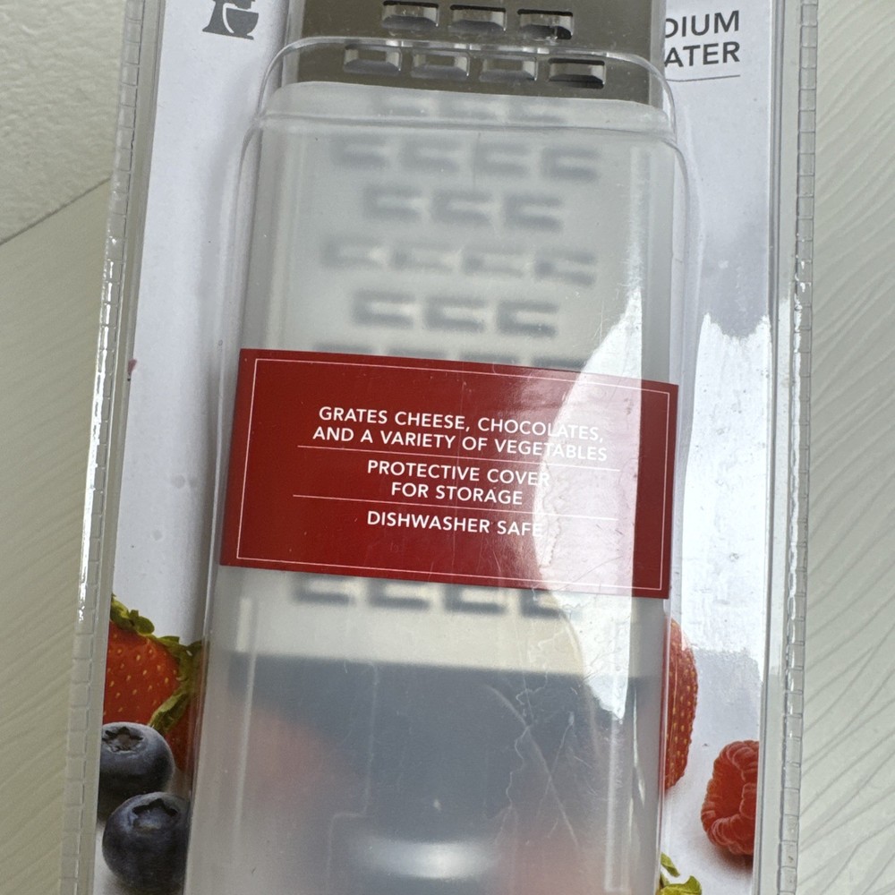 KitchenAid Medium Grater – Black Handle w/ Protective Cover – New