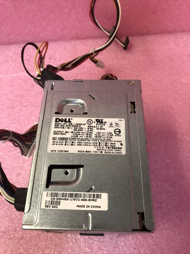 Dell MH495 305W POWER SUPPLY OPTIPLEX