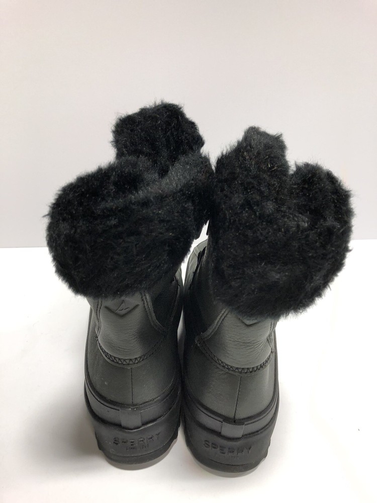 Sperry Maritime Womens Winter Boots Black Size 6.5M