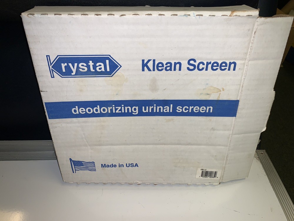 NEW! Krystal Deodorizing Urinal Screen --- Kleen Screen 1001LG Quantity 9