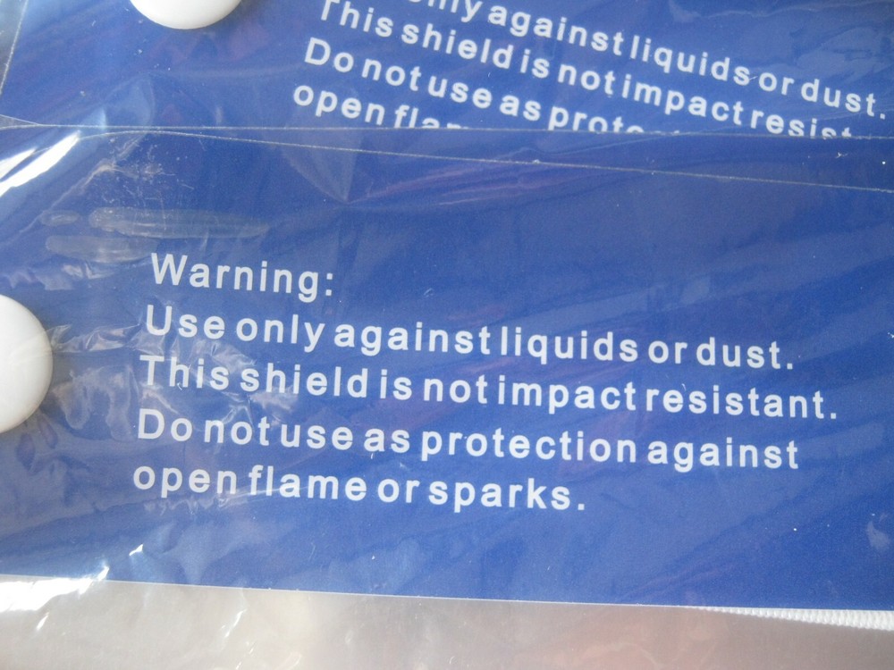 12 pcs Face Shield Direct Splash Protection New