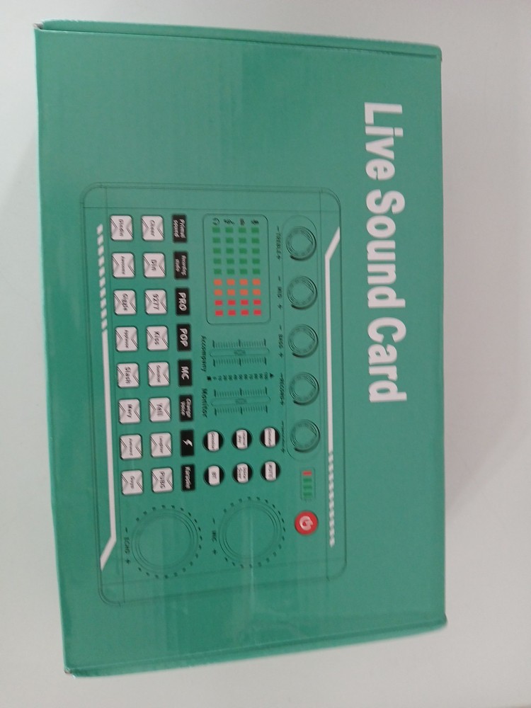 Live Sound Card mixing board