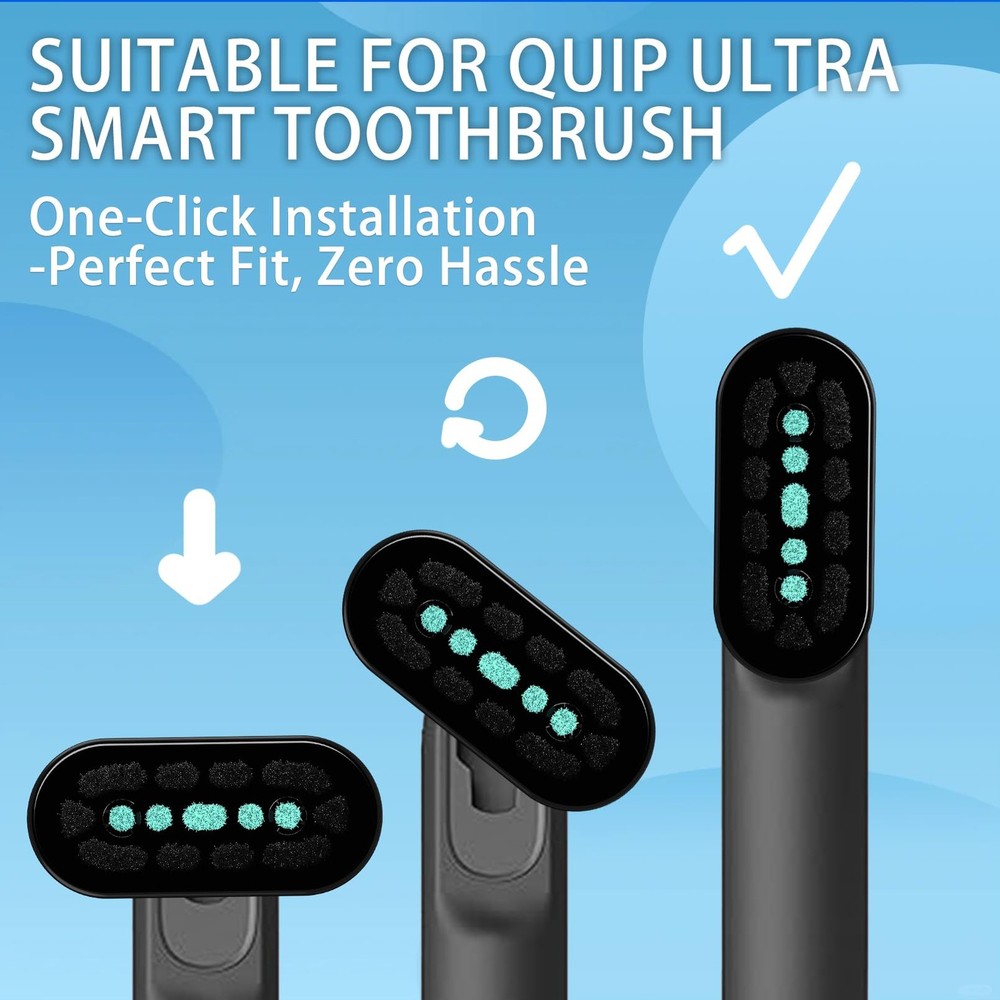 9 Pack Toothbrush Replacement Heads Compatible with Quip Ultra Next Generatio...