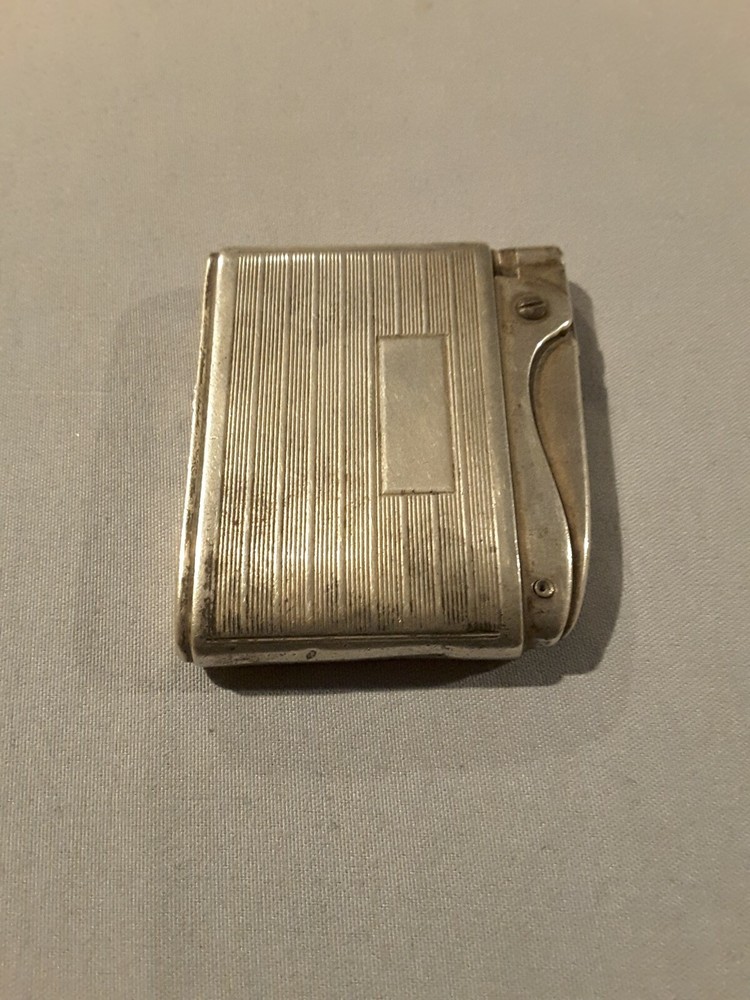 Vintage RONSON ADONIS NON Monogramed STERLING SILVER Cigarette Lighter