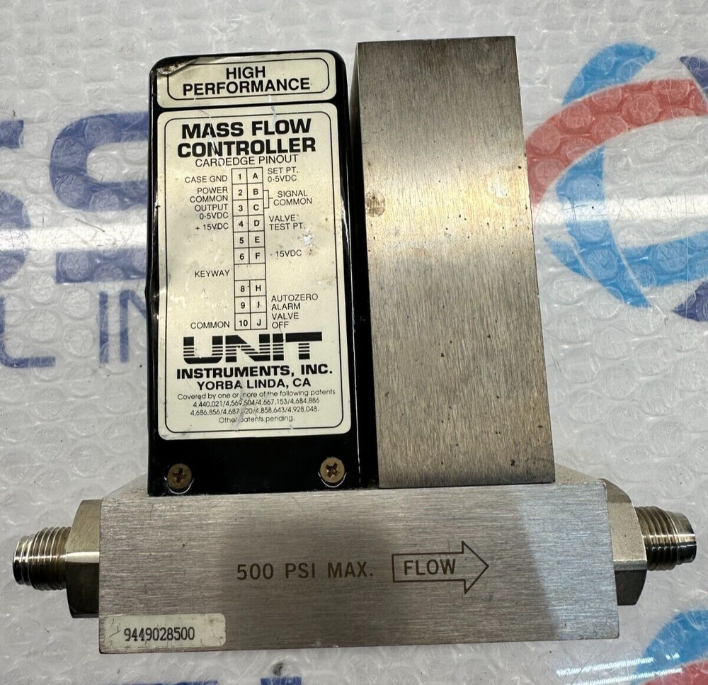 UNIT UFC-3050 MASS FLOW CONTROLLER GAS:02 RANGE:50 SLM