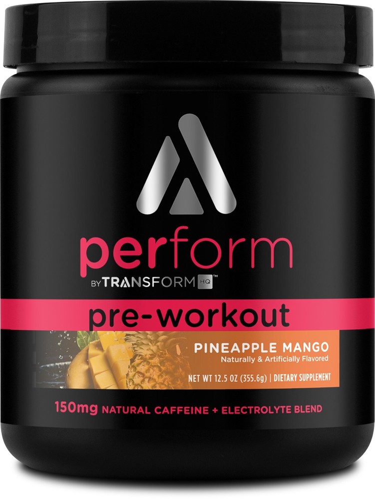 TransformHQ Pre-Workout (Pineapple Mango) 28 Servings - Perform - Gluten Free