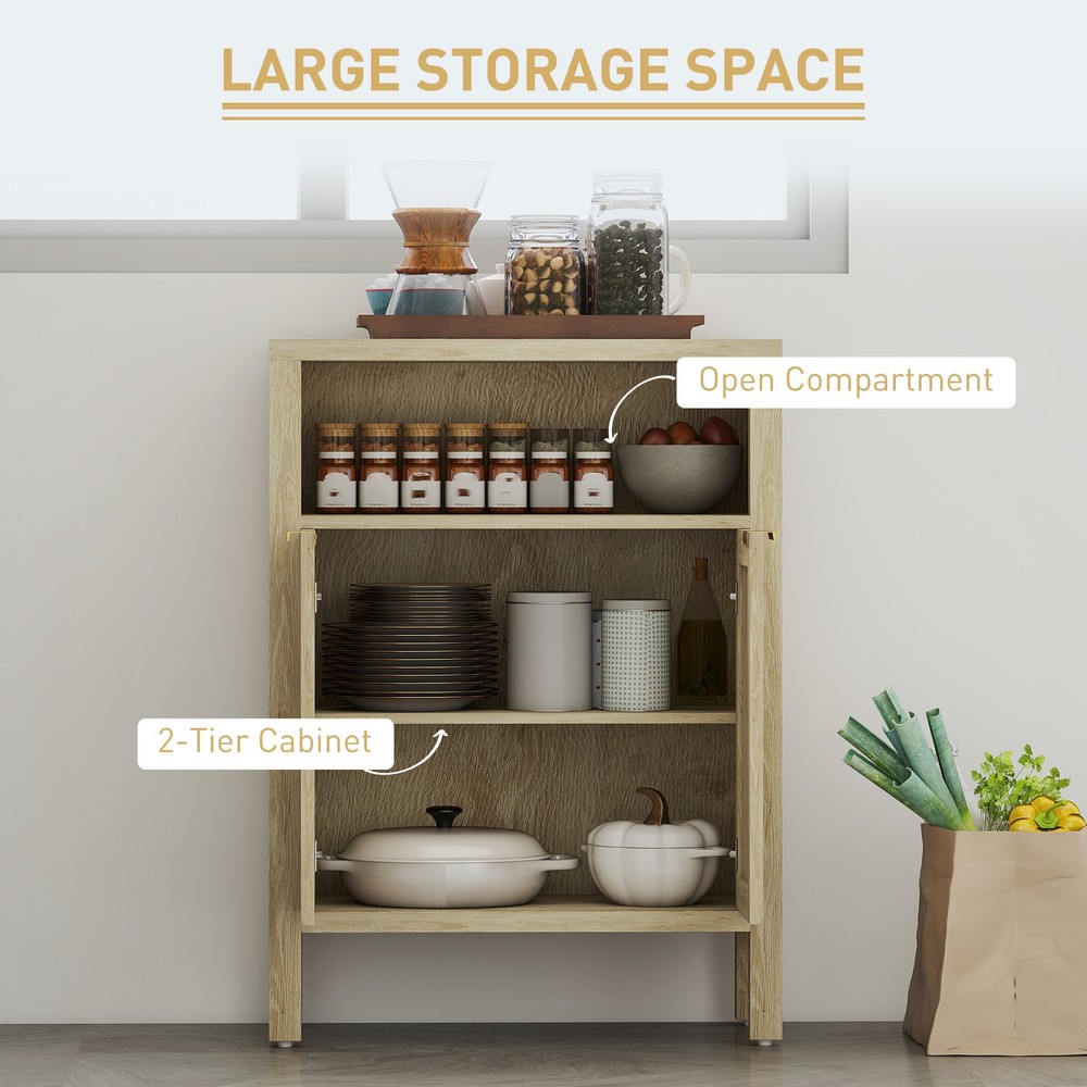 Sideboard Adjustable Three-level Shelf Setup To Fit Your Storage Needs