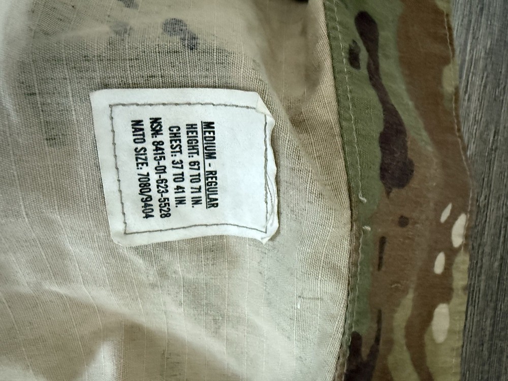 USGI Army Combat Uniform Blouse Multicam MEDIUM-REGULAR (MR) A2CU OCP