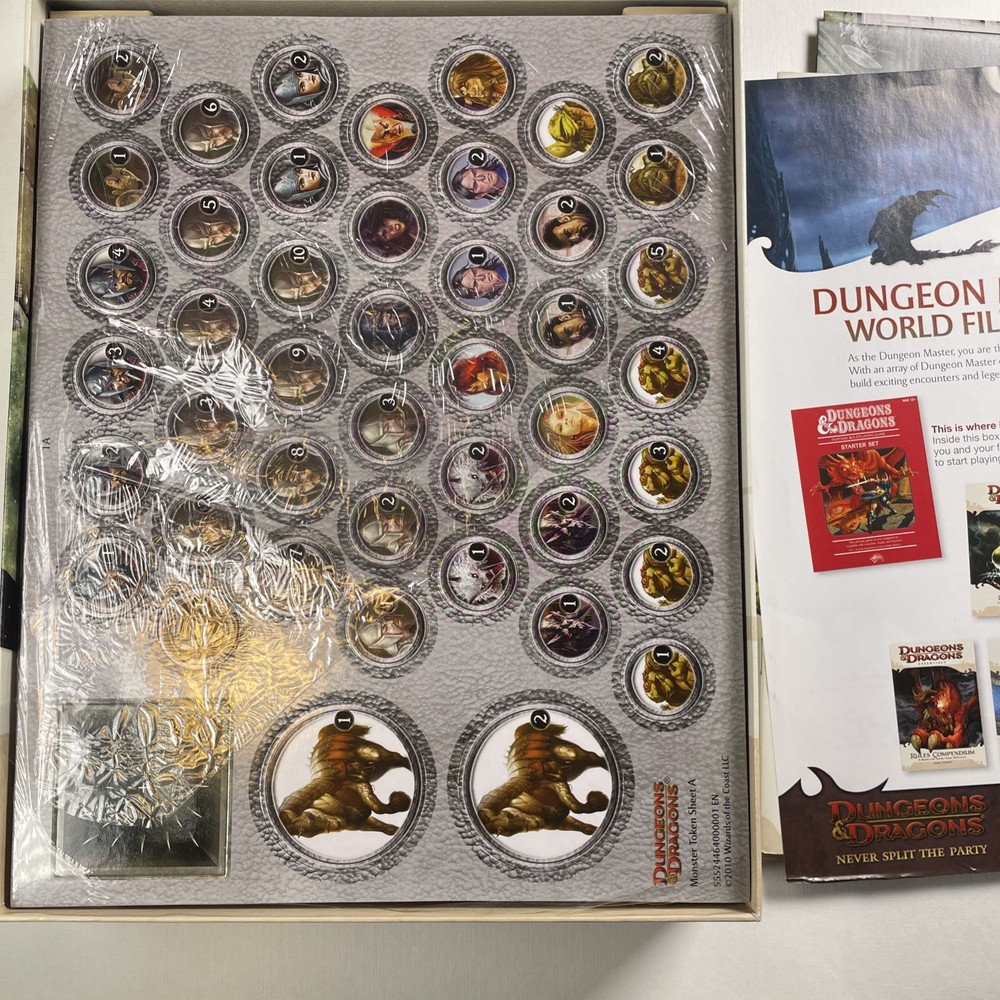 Dungeons & Dragons Essentials Dungeon Master's Kit 2010 Complete Not Used