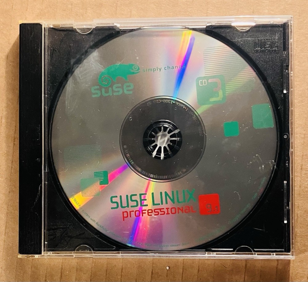 SUSE Linux Professional 9.1 Complete (5-Disc) Vintage OS Software Set, Excellent