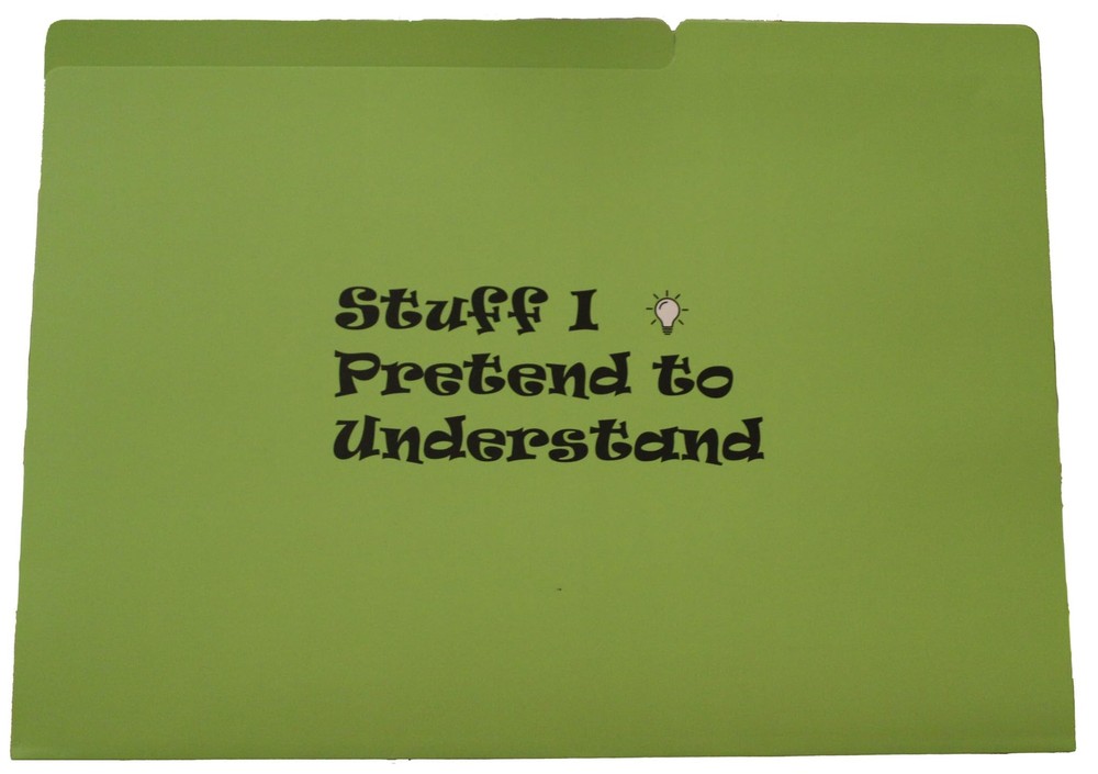 Funny File Folders - Multicolor Modern Style Letter Size Top Tab Position