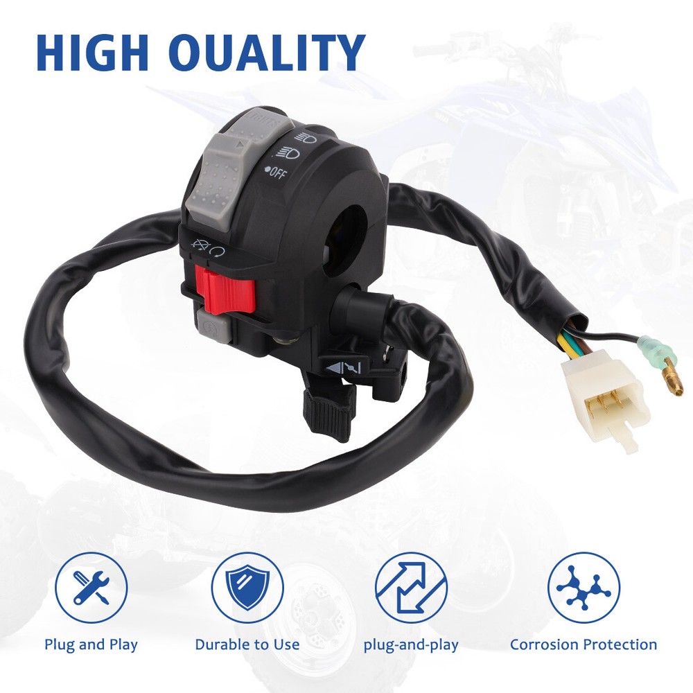 Left Handlebar Start Switch Run Off Headlight for 2000 Yamaha Grizzly 400 YFM400