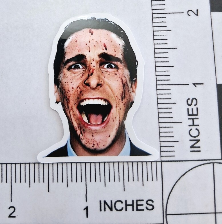 American Psycho Patrick Bateman Waterproof Logo Decal Sticker 2"x1.5"