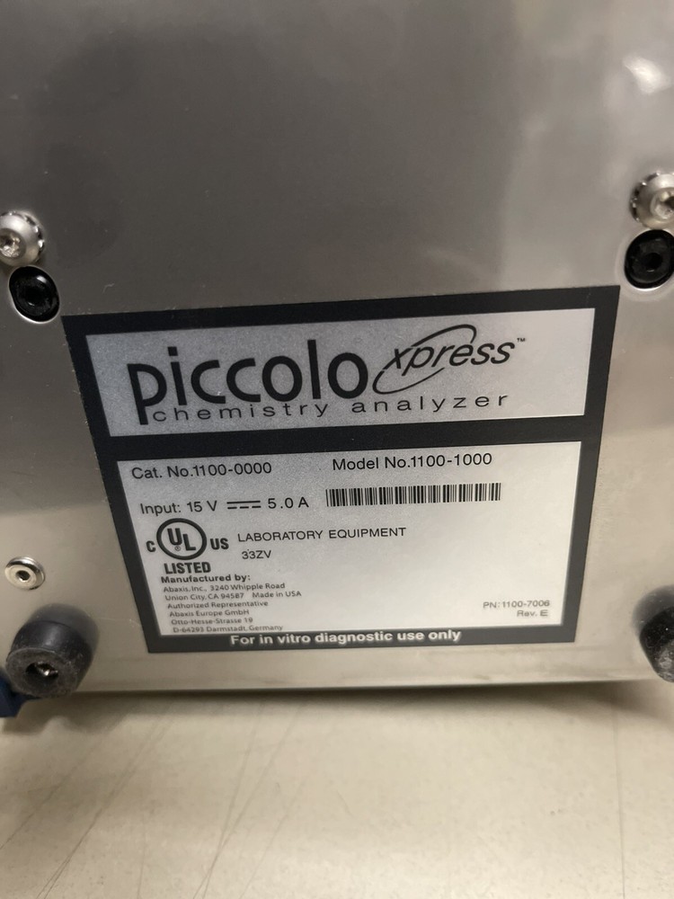 ABAXIS Piccolo Xpress Chemistry Analyzer 1100-1000