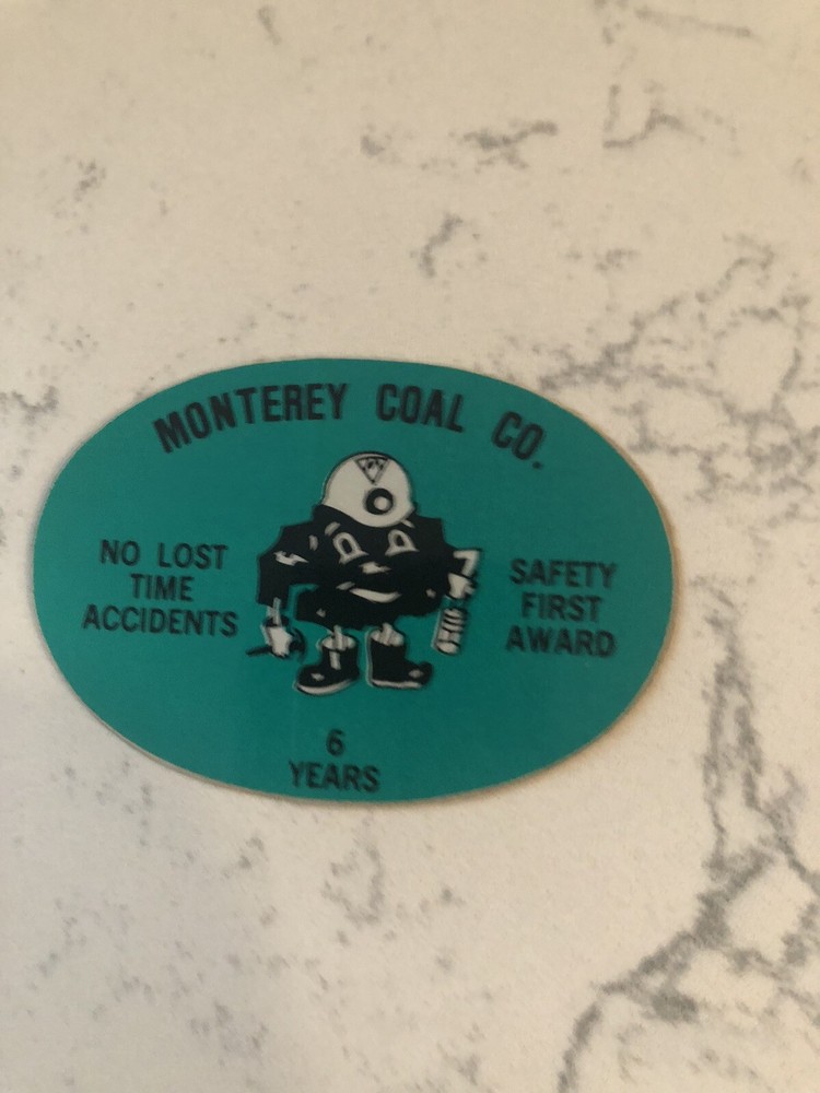 coal mining stickers nice older coal company