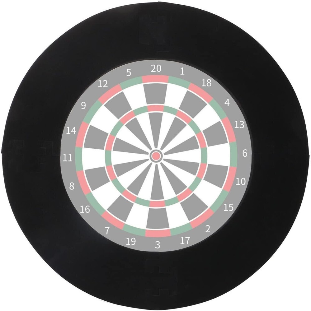 Protective Dartboard Darts Surround Wall Guard Protector Ring Plain Black 71cm ⌀