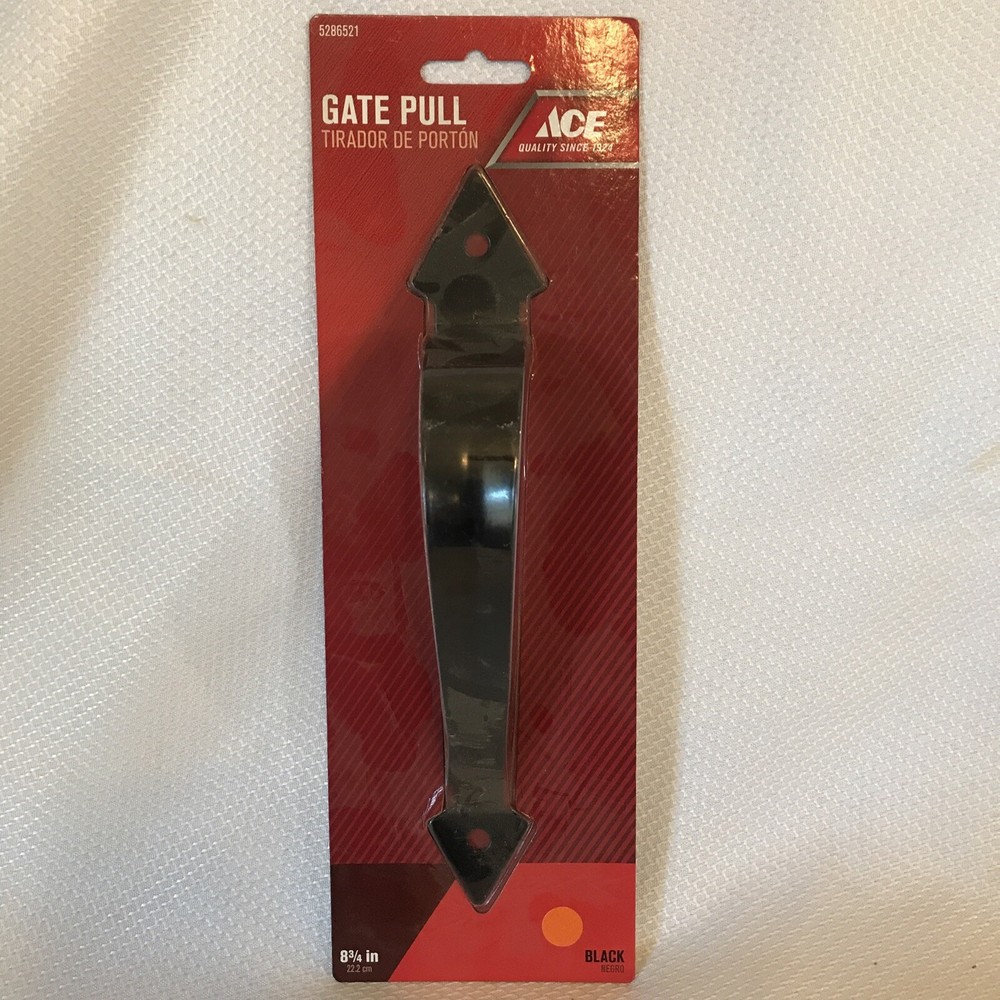 Ace gate pull Black 8 3/4inch Long. #5286521