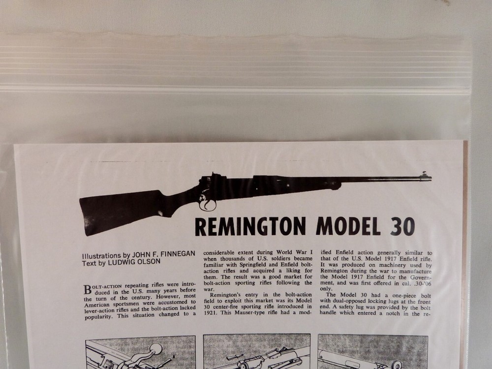 REMINGTON MODEL 30 RIFLE BREAK DOWN INSTRUCTION KIT