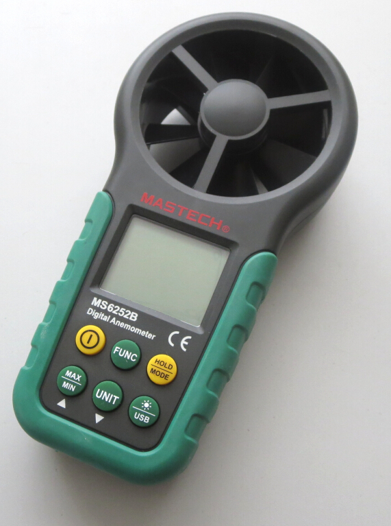 MASTECH MS6252B Digital Anemometer Air Wind Speed Velocity Meter