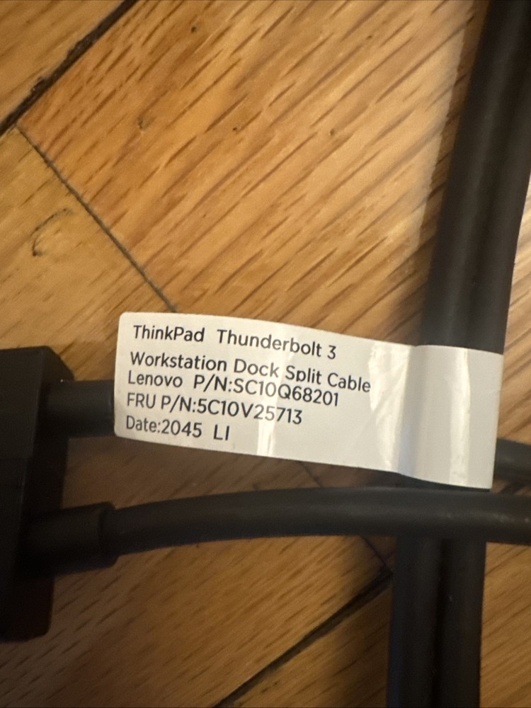 LENOVO ThinkPad Thunderbolt 3 Workstation Dock Split Cables SC10Q68201