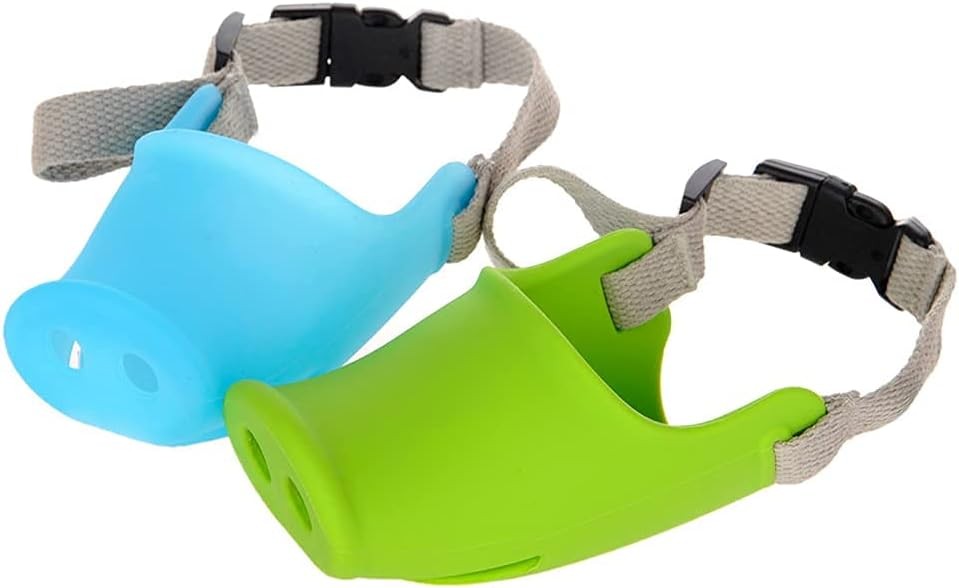 Silicone Dog Muzzle Soft Muzzle Small Medium Dogs Poodle Corgi Dachshund，Pig