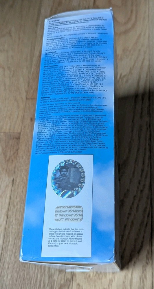 Microsoft Office And Bookshelf Professional For Windows 2 CDs, Box And Inserts