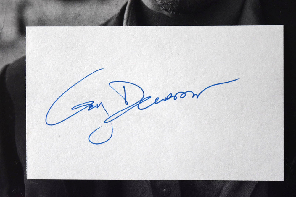 Gary Dourdan Hand Signed Card