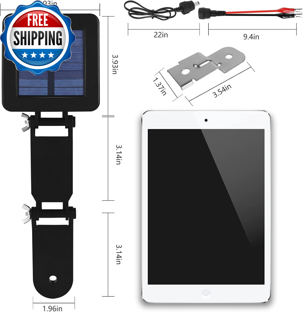 Solar Panel for Deer Feeder 6V Solar Panel Waterproof Small Solar Battery...