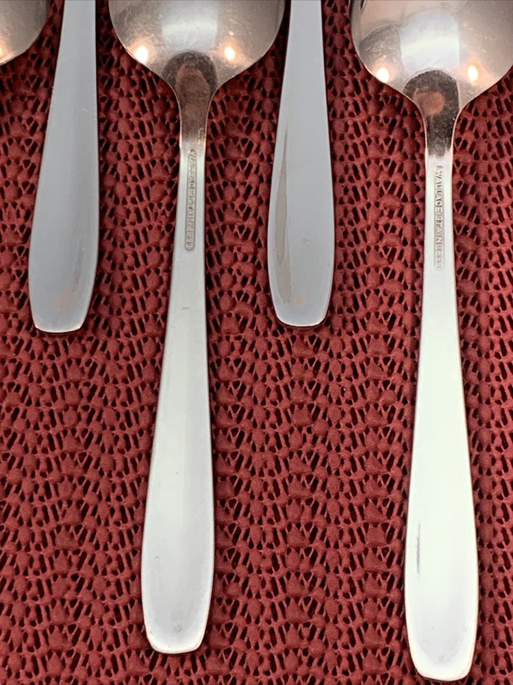 8 Teaspoons STARGLOW Wallace Stainless 5 7/8”